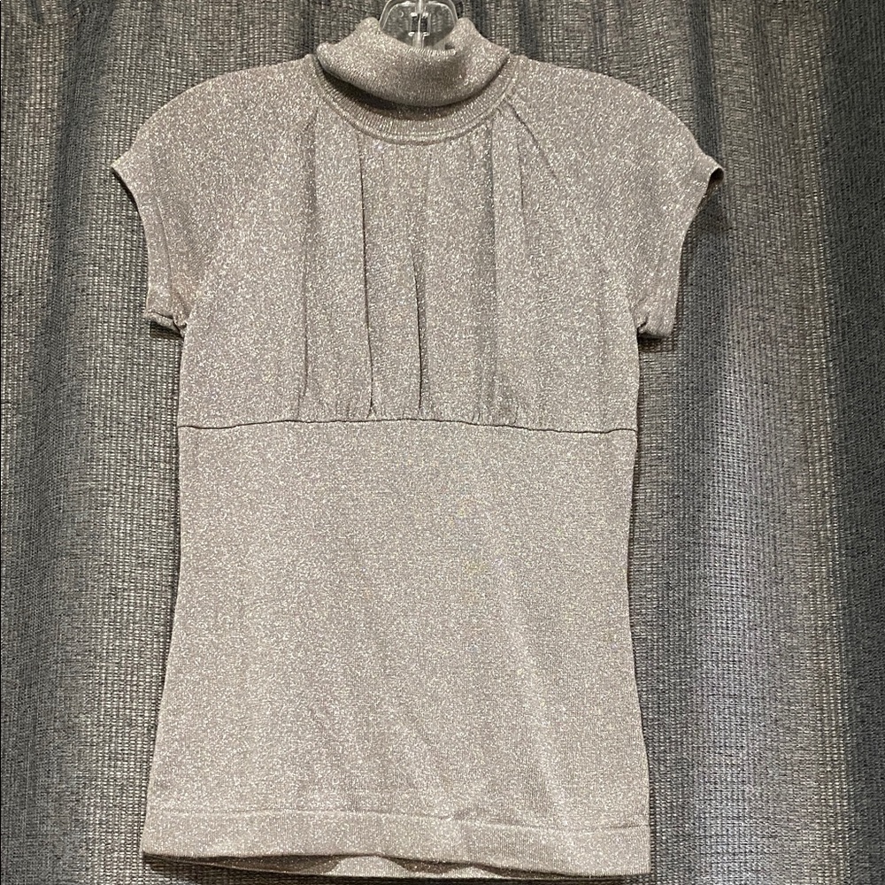 Nine West Shimmering Silver Blouse